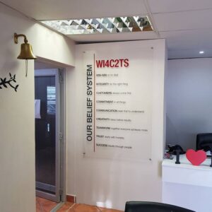 Perspex Sign